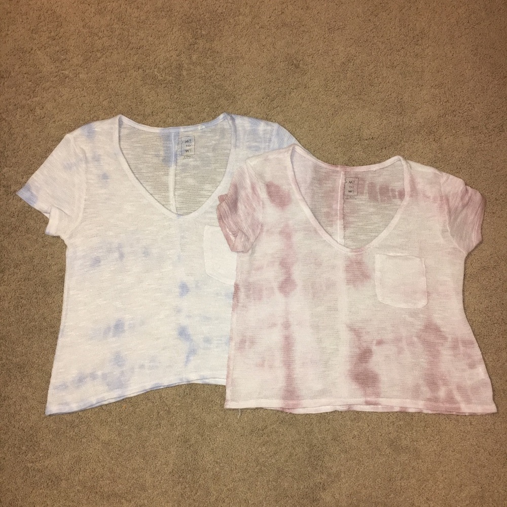 Sheer Acid Wash Tops👚👕